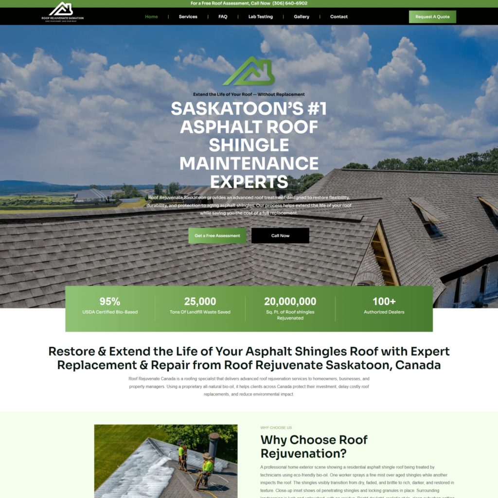 Roof Rejuvenate Saskatoon